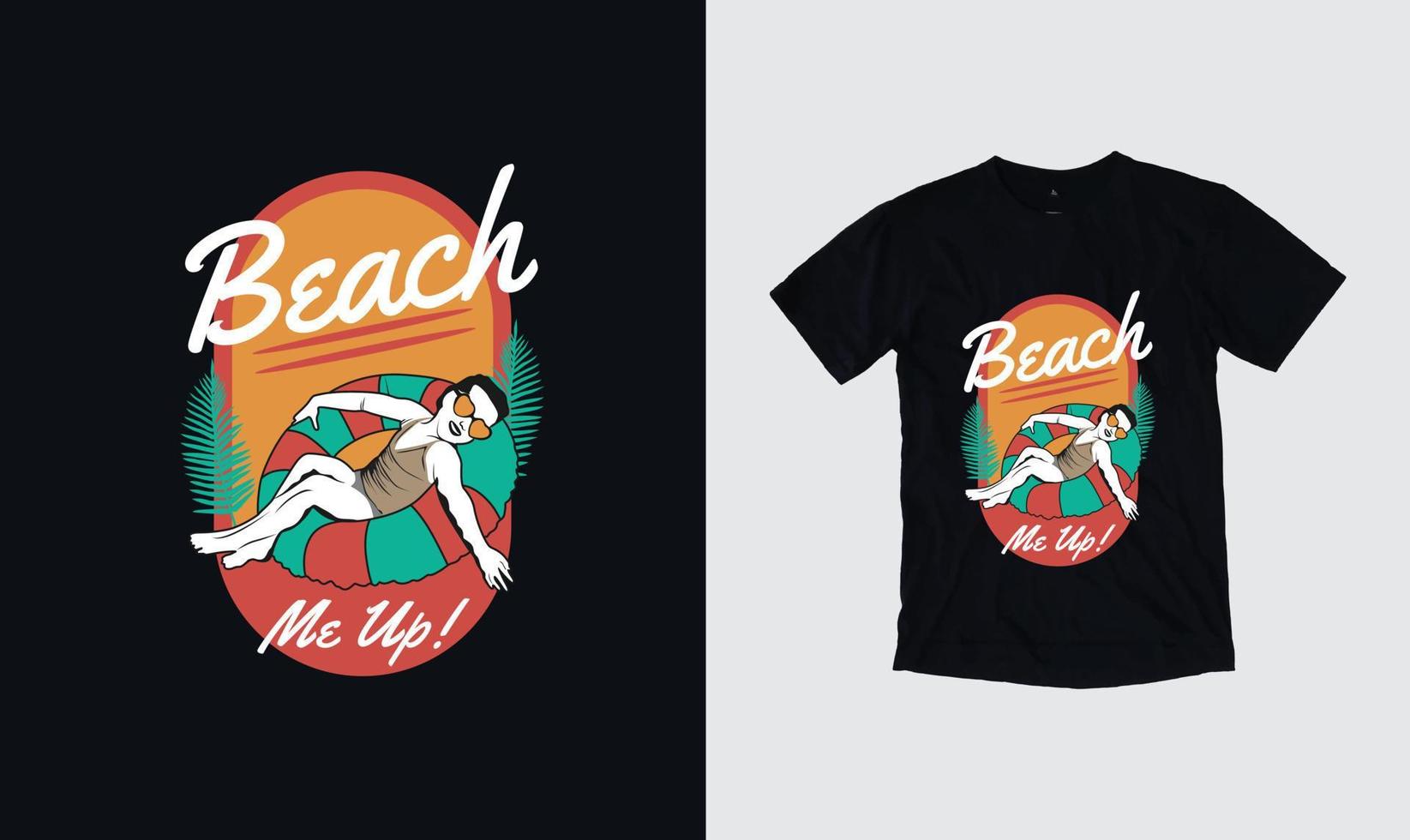 elegante diseño de moda de camisetas y prendas de verano. tipografía de temporada de verano, impresión, ilustración vectorial. muestras globales. vector