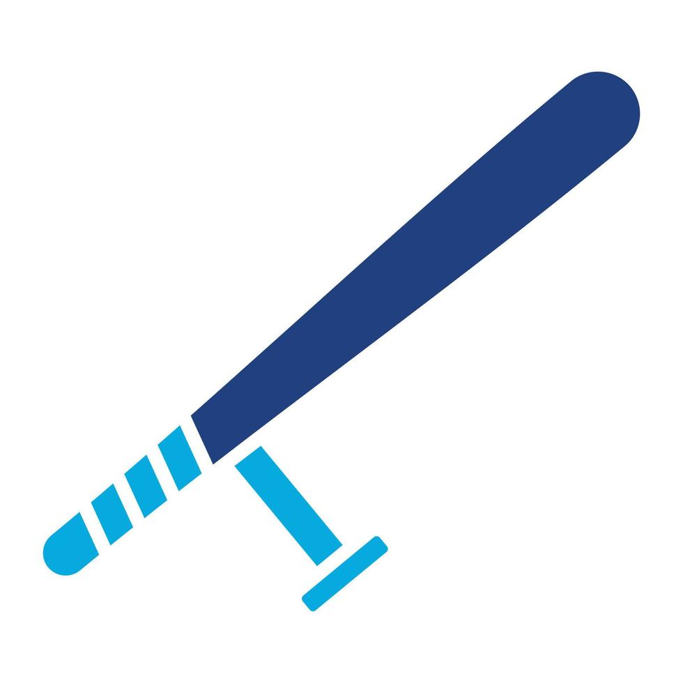 Baton Glyph Two Color Icon vector