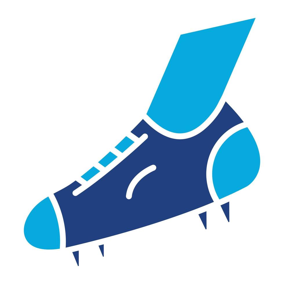 Cleats Glyph Two Color Icon vector