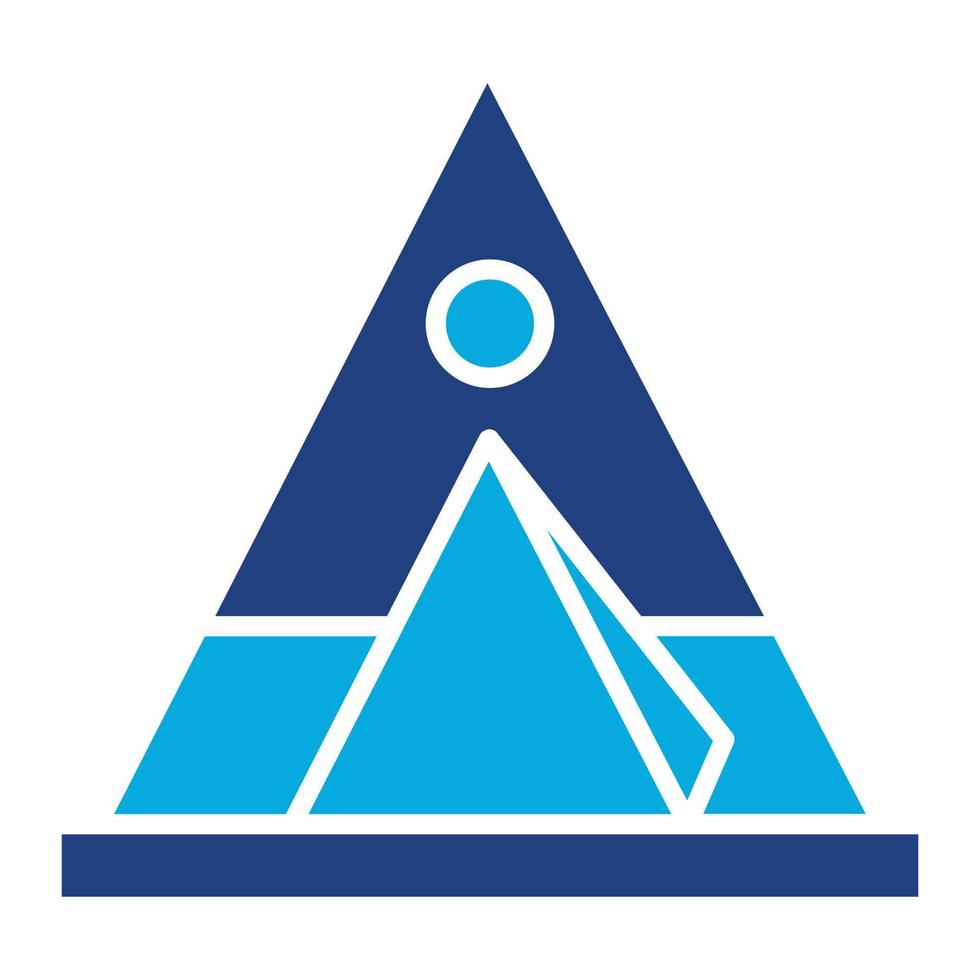 Tipi Glyph Two Color Icon vector