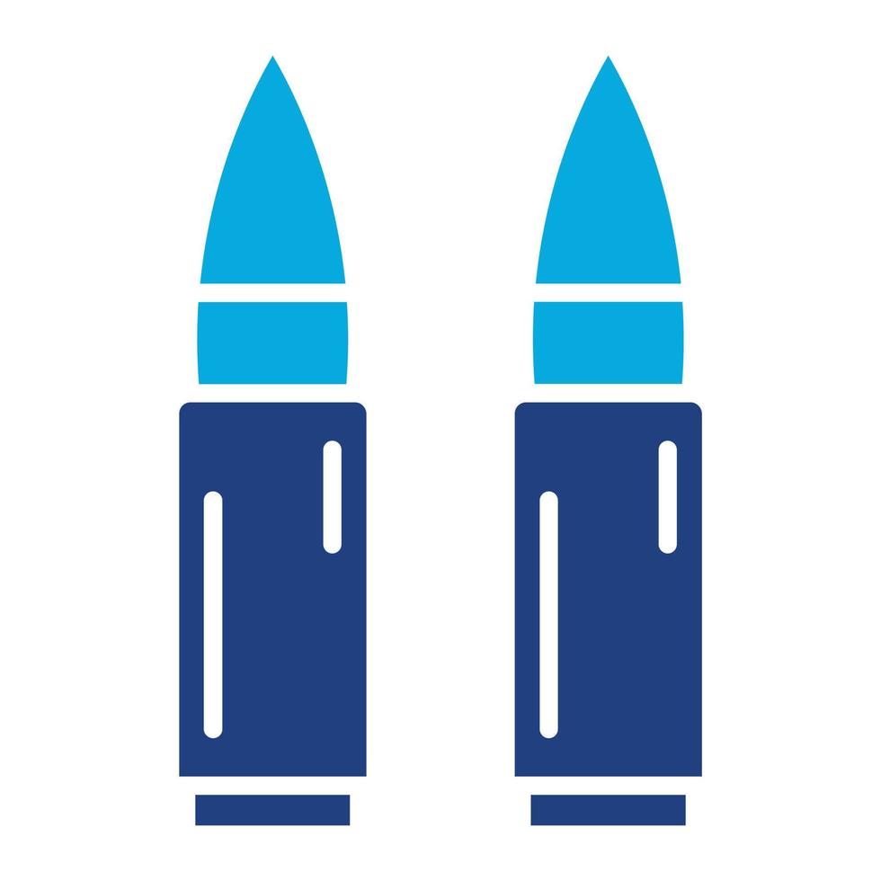 Bullets Glyph Two Color Icon vector