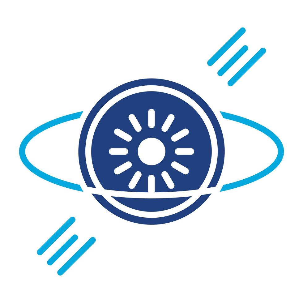 Space Boots Glyph Two Color Icon vector
