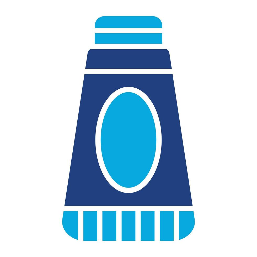 icono de dos colores de glifo de pasta de dientes vector