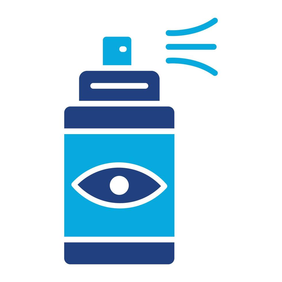 Tear Gas Glyph Two Color Icon vector