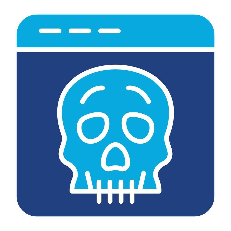 Malware Glyph Two Color Icon vector