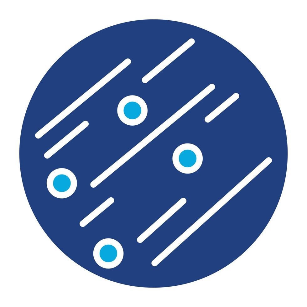 Jupiter Glyph Two Color Icon vector