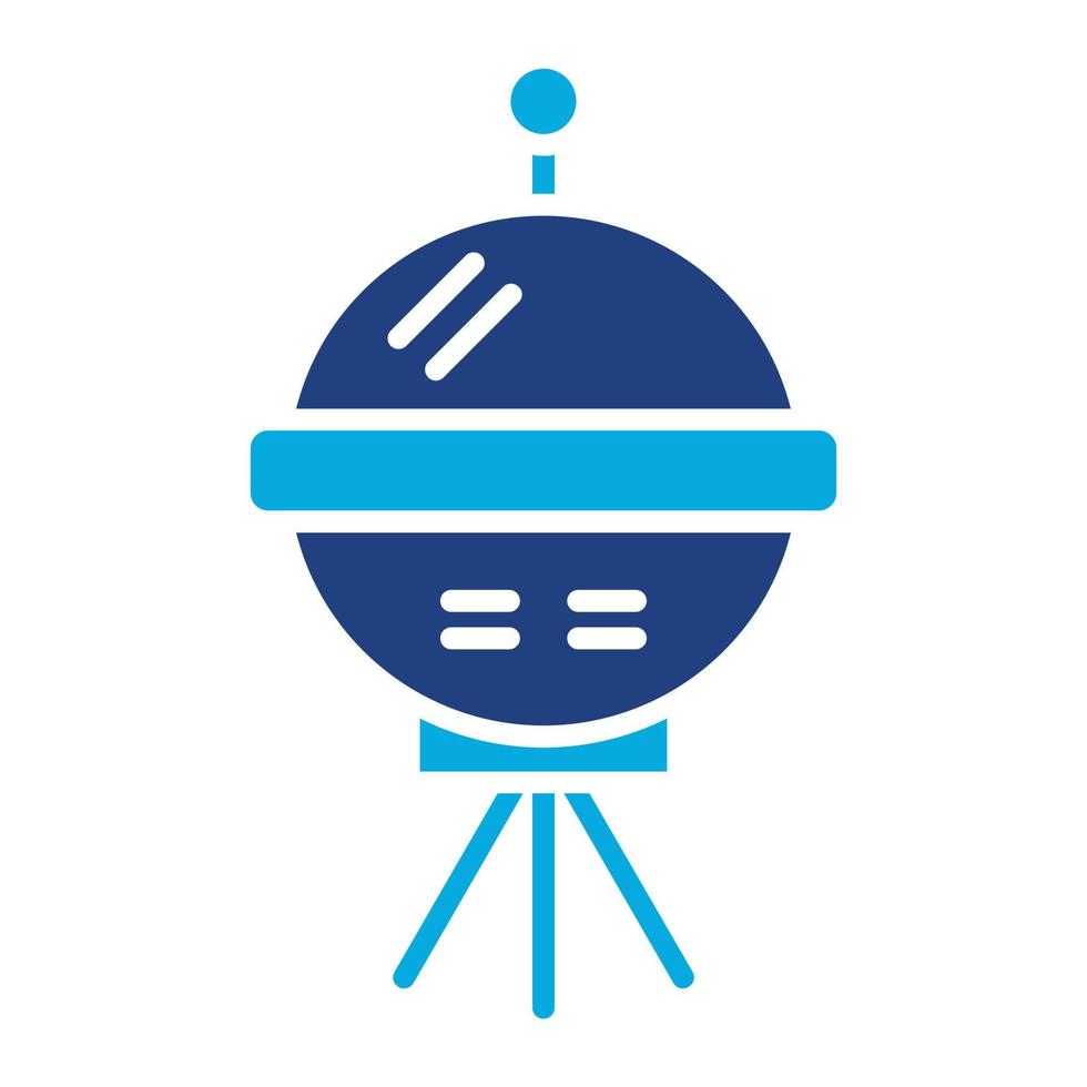 Space Probe Glyph Two Color Icon vector