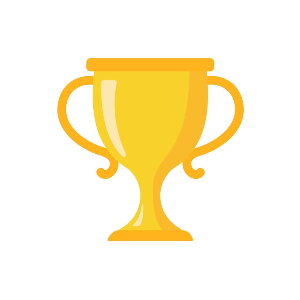 golden trophy For the winners of the sport achievement award concept vector