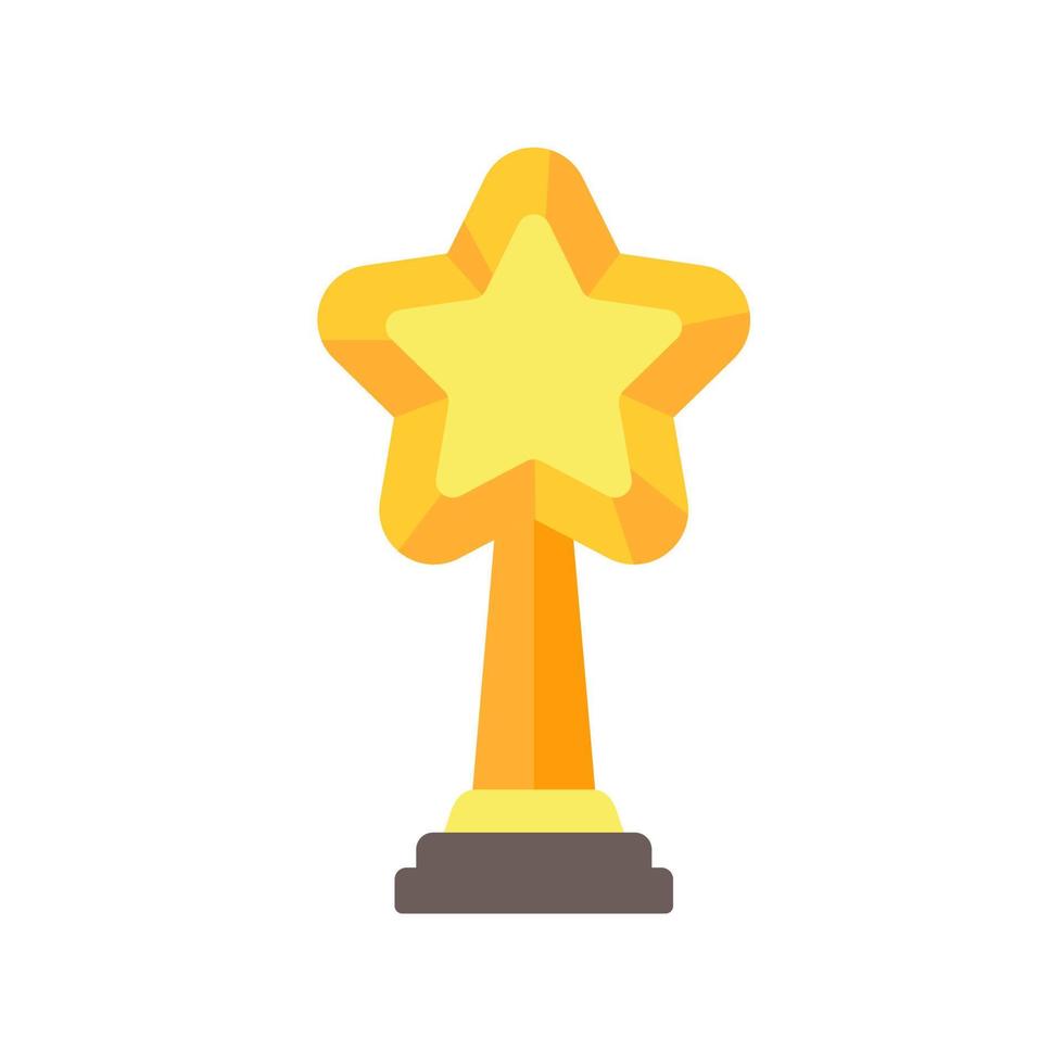 golden star trophy for the winner of the contest vector