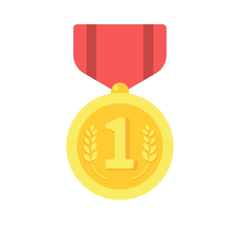 Medals are awarded to the winners of the sporting events. vector