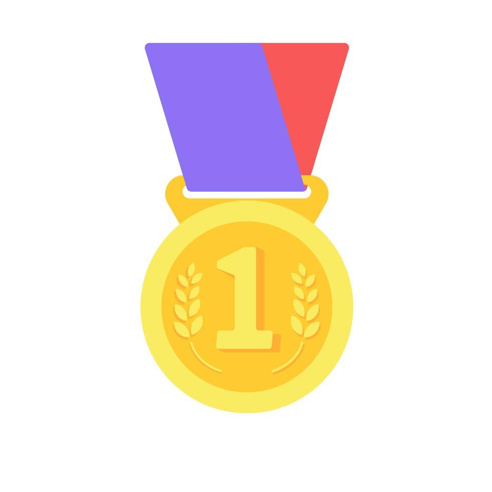 Medals are awarded to the winners of the sporting events. vector