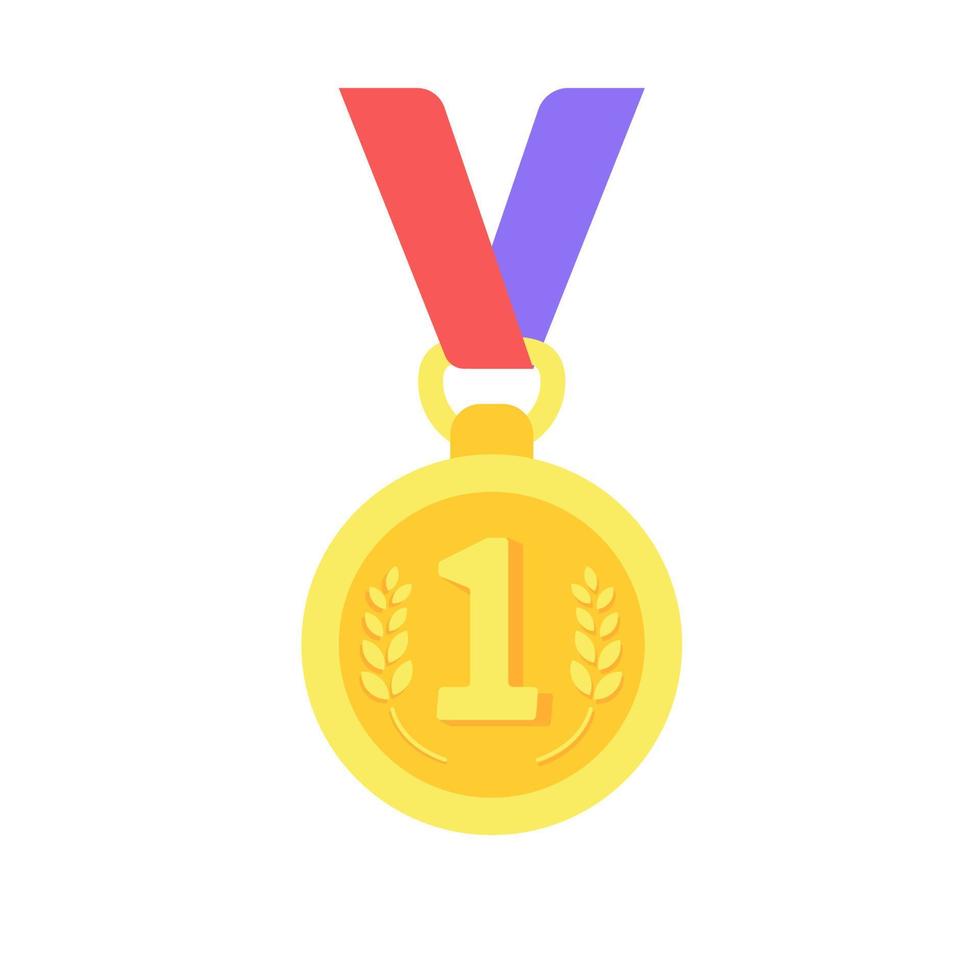 Medals are awarded to the winners of the sporting events. vector