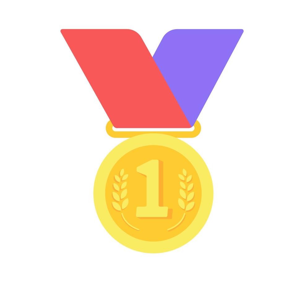 Medals are awarded to the winners of the sporting events. vector