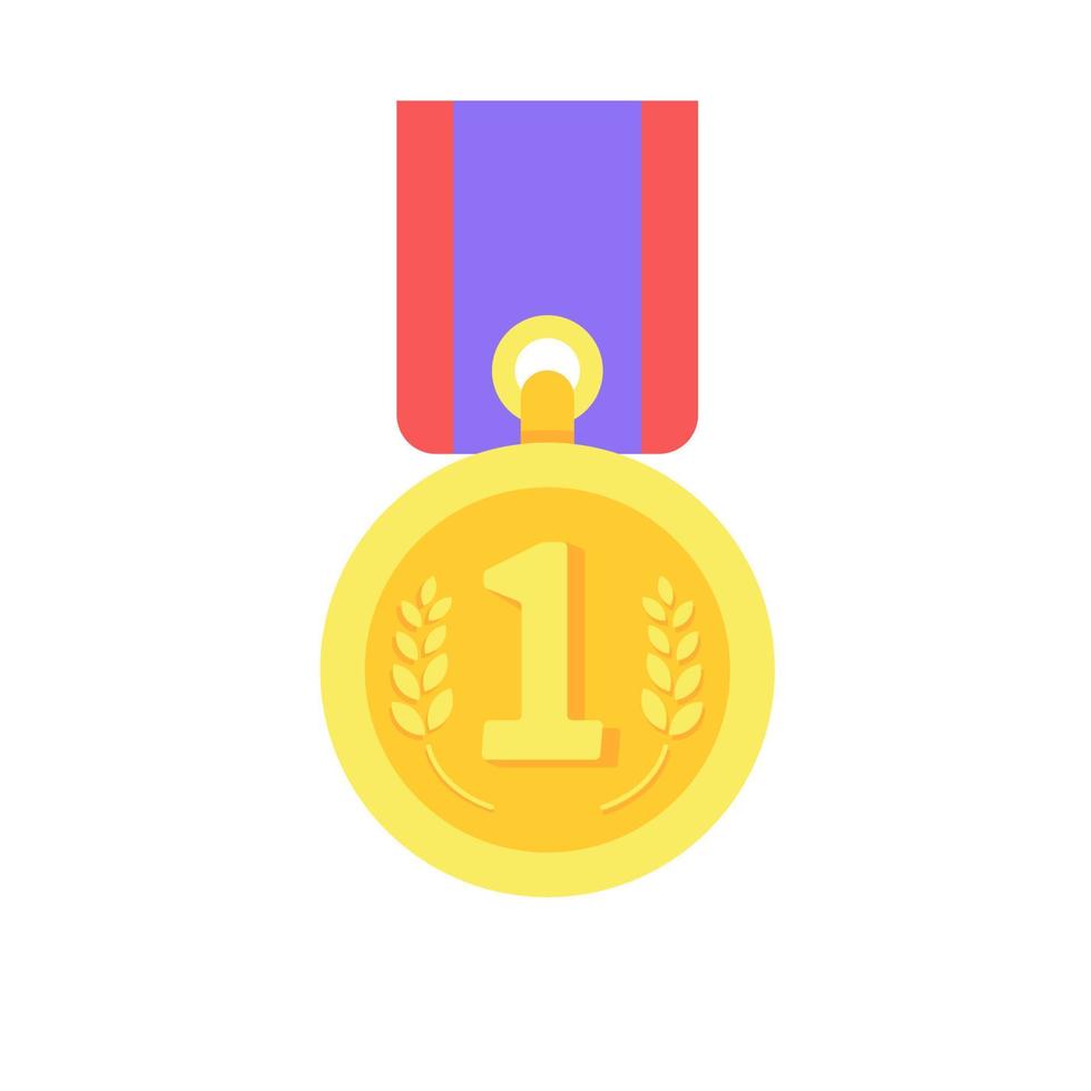 Medals are awarded to the winners of the sporting events. vector