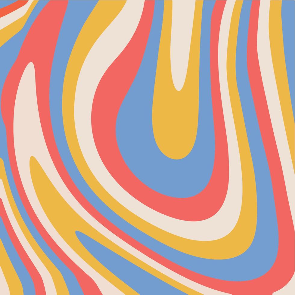 Retro psychedelic fluid background. 1960s Hippie Wallpaper striped Design.  Trippy Glitchy Background for 60s-70s Parties with Rainbow Colors and  Groovy Geometric. Vector hand drawn illustration. 7837824 Vector Art at  Vecteezy