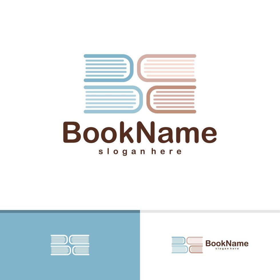 Book logo vector template, Creative Book logo design concepts