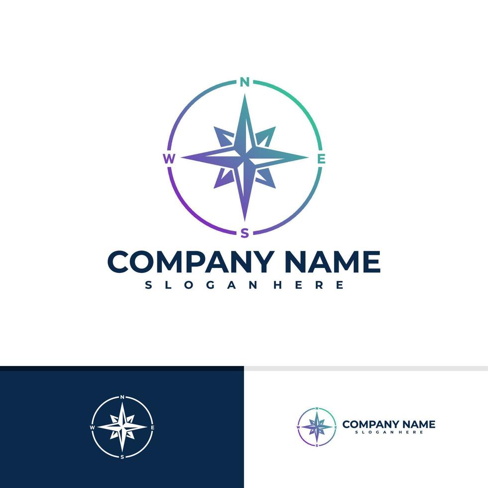 Compass logo vector template, Creative Compass logo design concepts