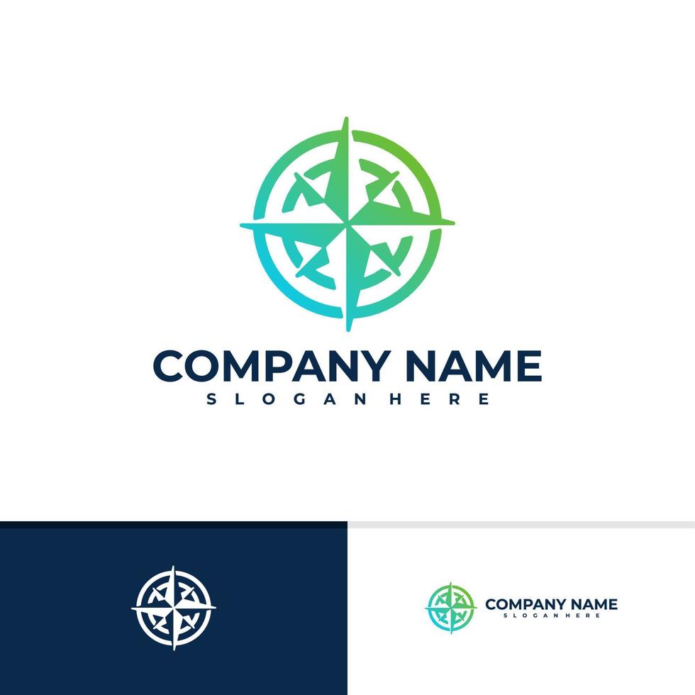 Compass logo vector template, Creative Compass logo design concepts