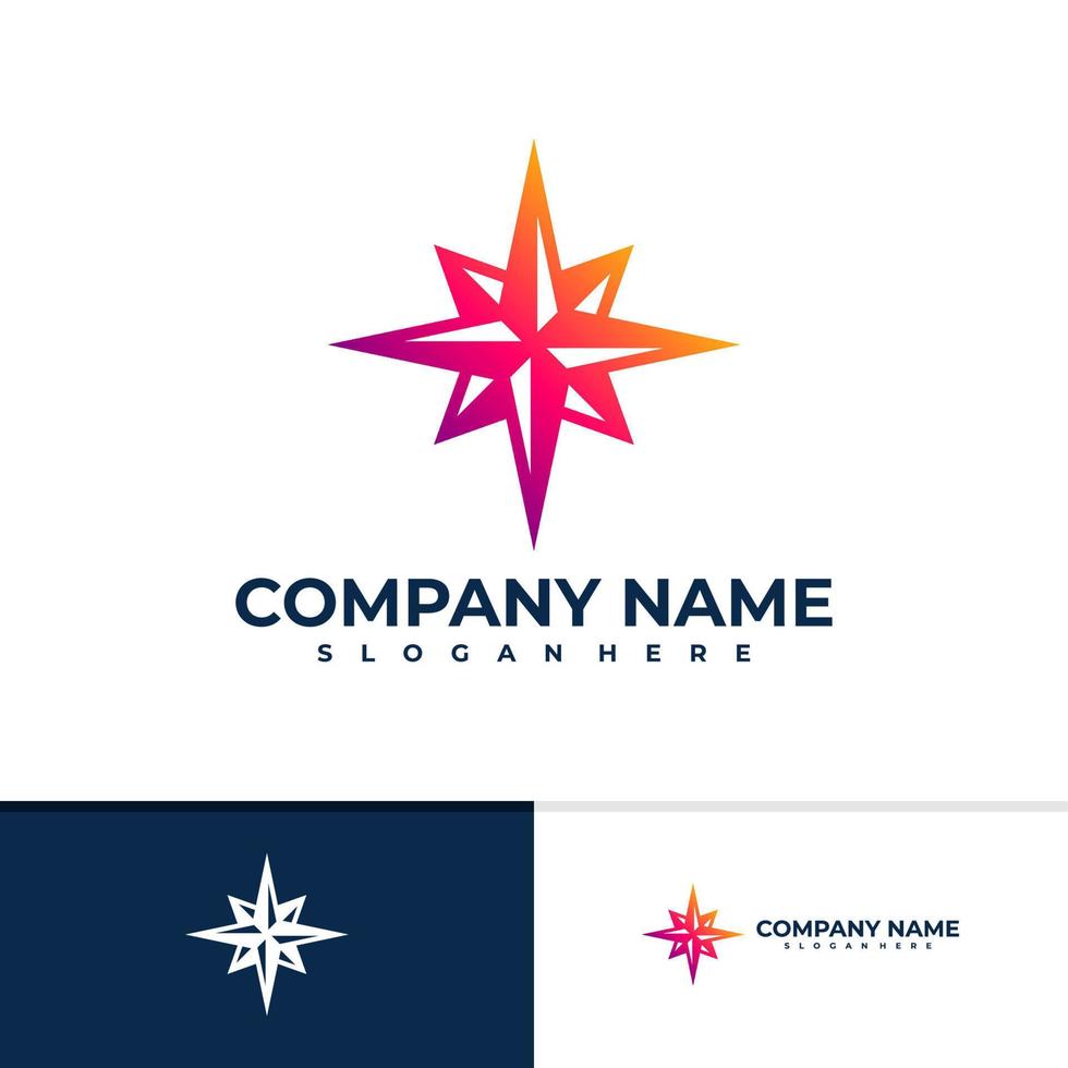 Compass logo vector template, Creative Compass logo design concepts