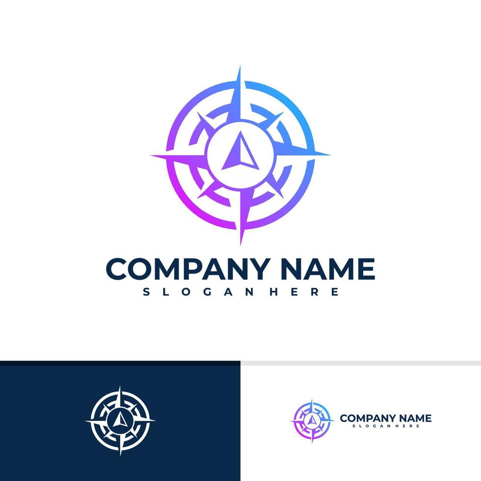 Compass logo vector template, Creative Compass logo design concepts