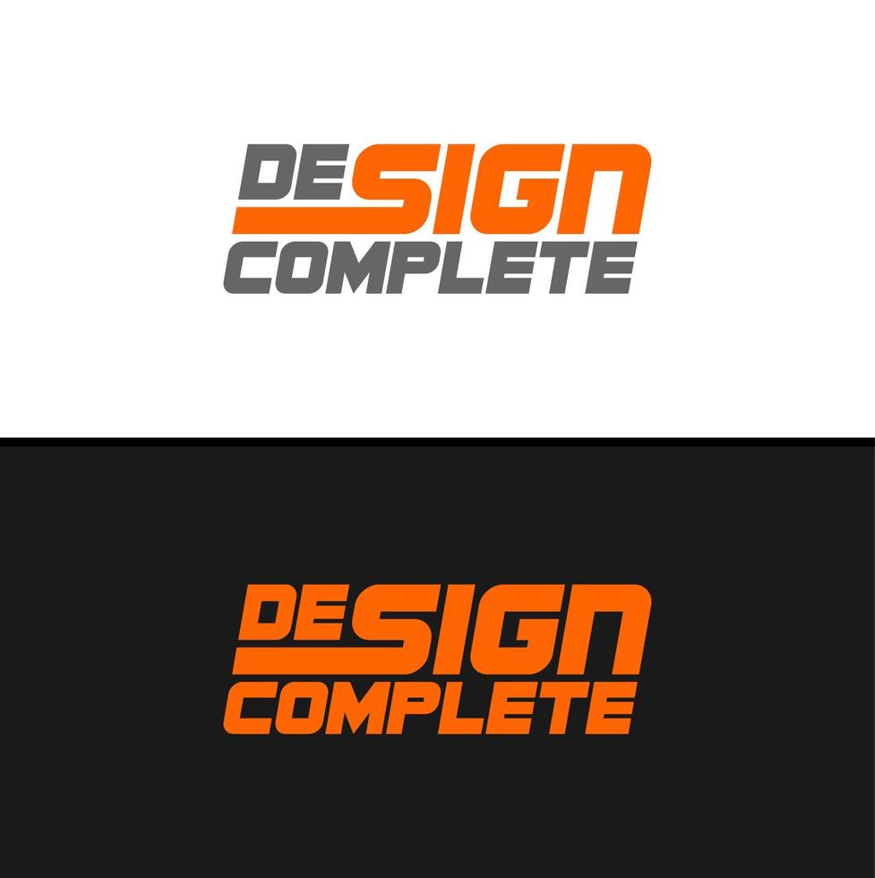 Design complete vector template, Creative  Design complete concepts