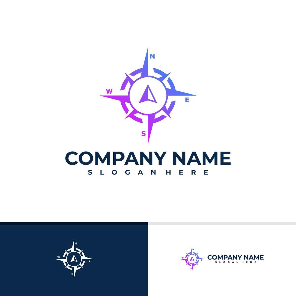 Compass logo vector template, Creative Compass logo design concepts