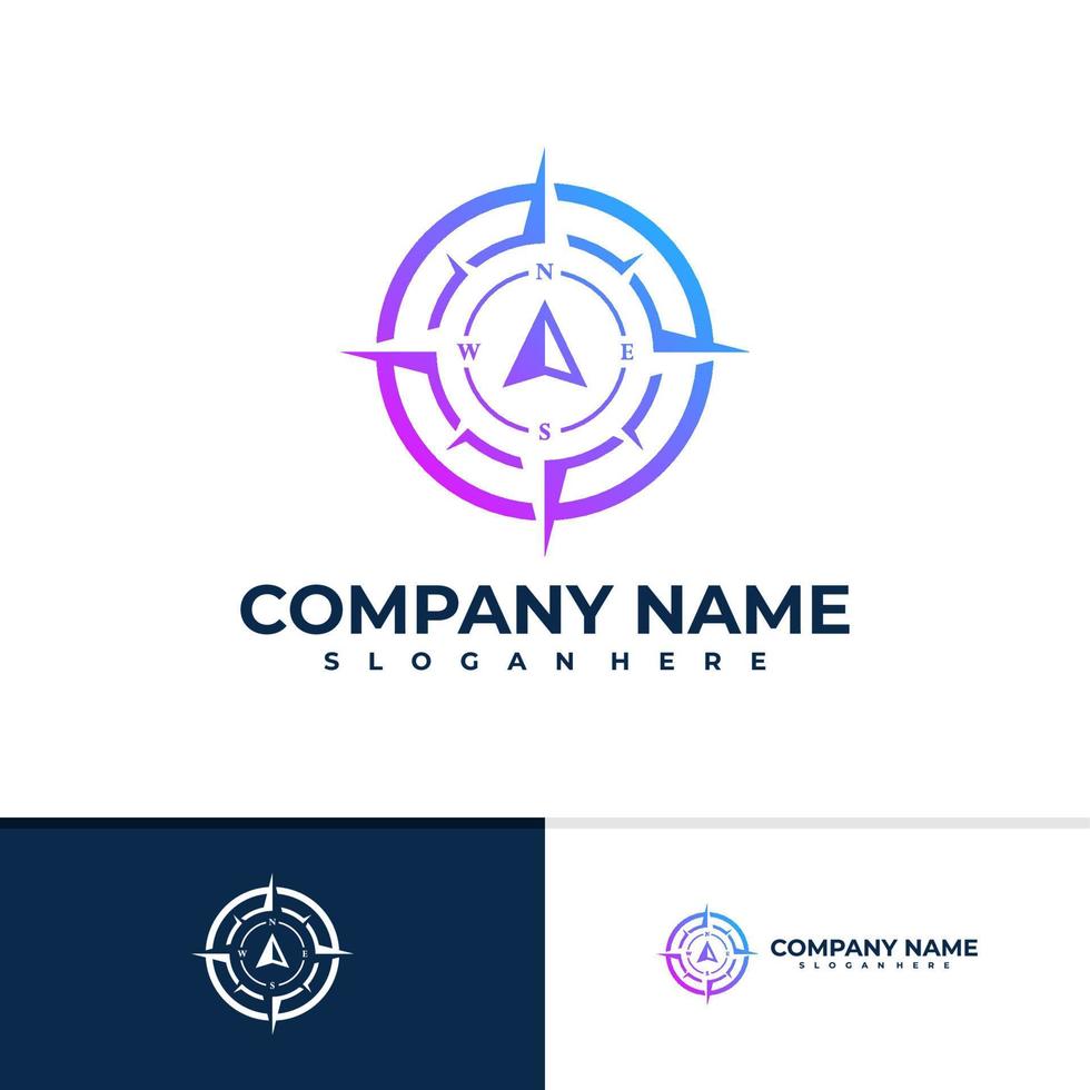 Compass logo vector template, Creative Compass logo design concepts