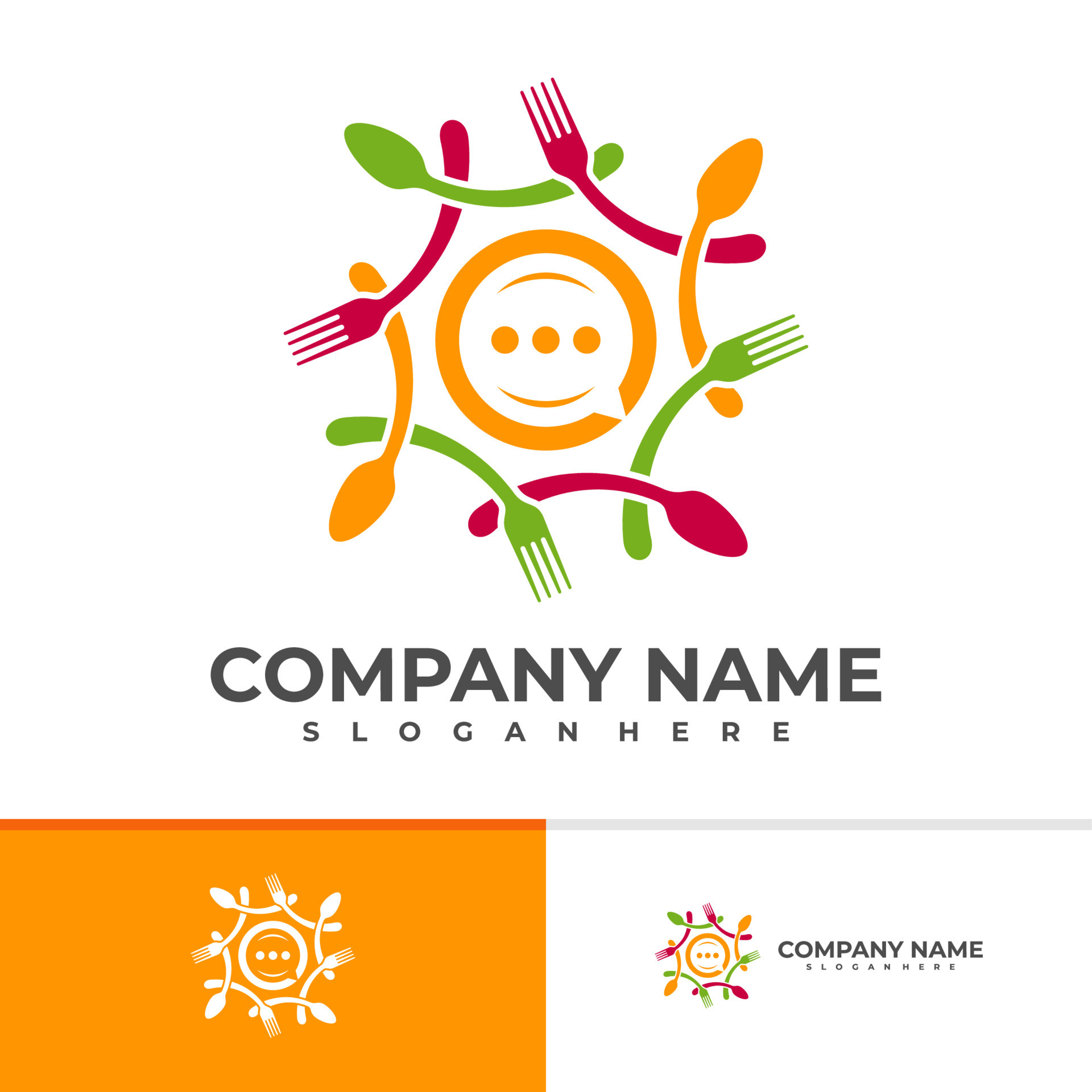 Food Chat Logo Vector Template Creative Food Chat Logo Design Concepts food-chat-logo-vector-template-creative-food-chat-logo-design-concepts