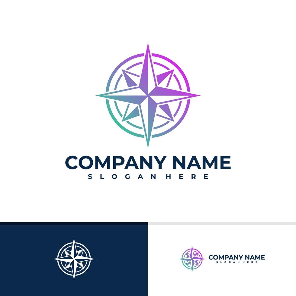 Compass logo vector template, Creative Compass logo design concepts