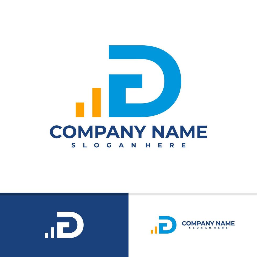 Letter F D logo vector template, Creative F D logo design concepts