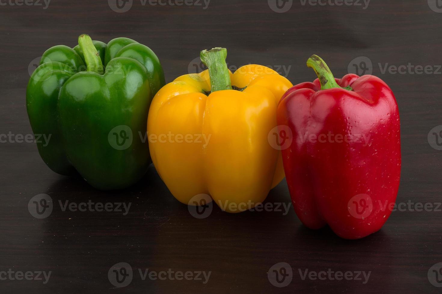 Fresh Bulgarian peppers photo