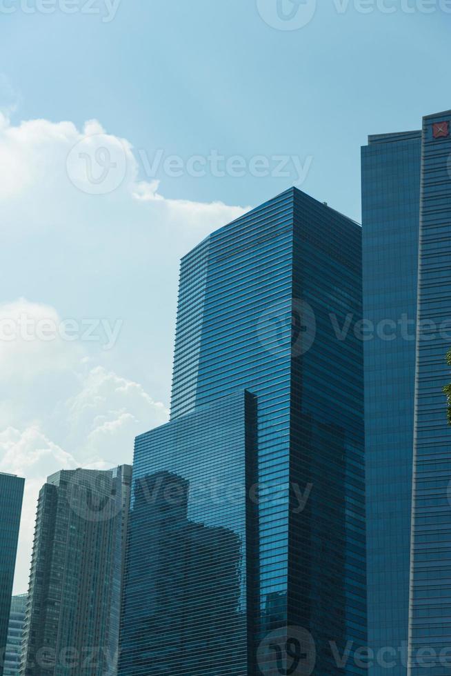 Buildings in Singapore skyline photo