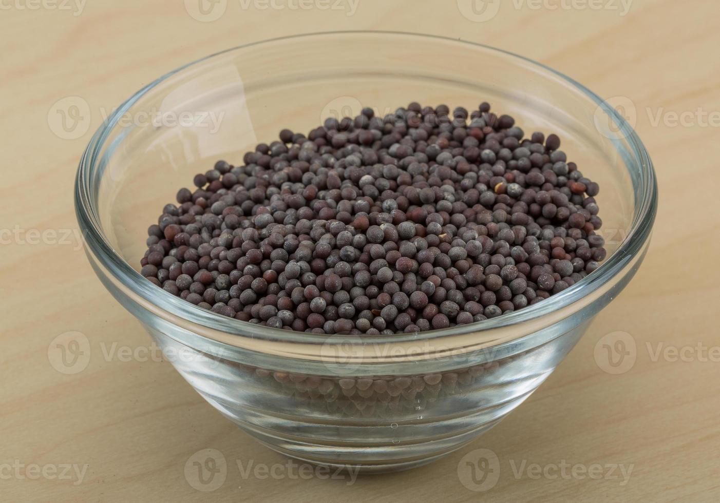 semillas de mostaza negra foto