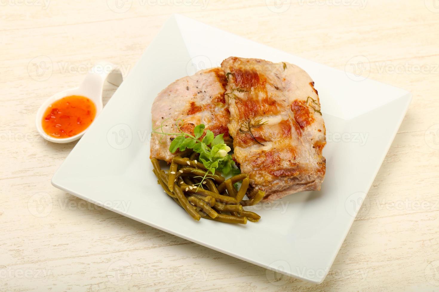 Roasted spare ribs photo