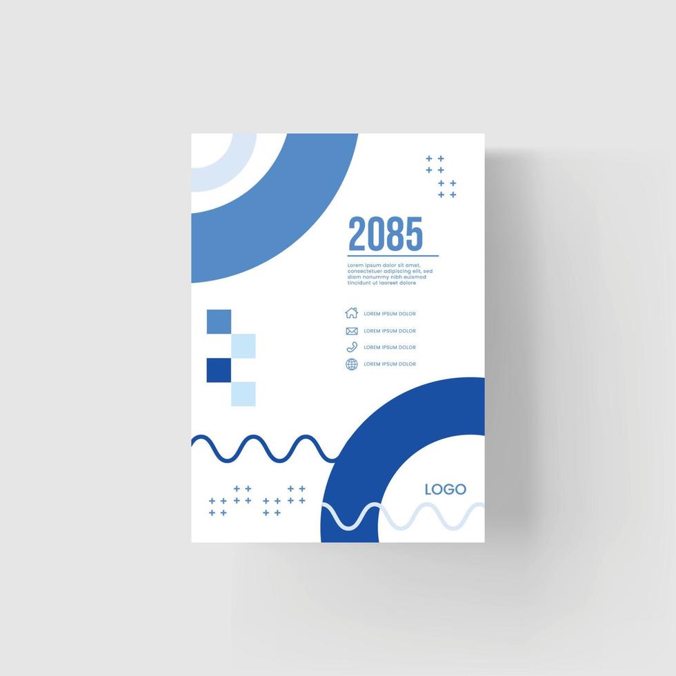 Brochure and book cover design template vector