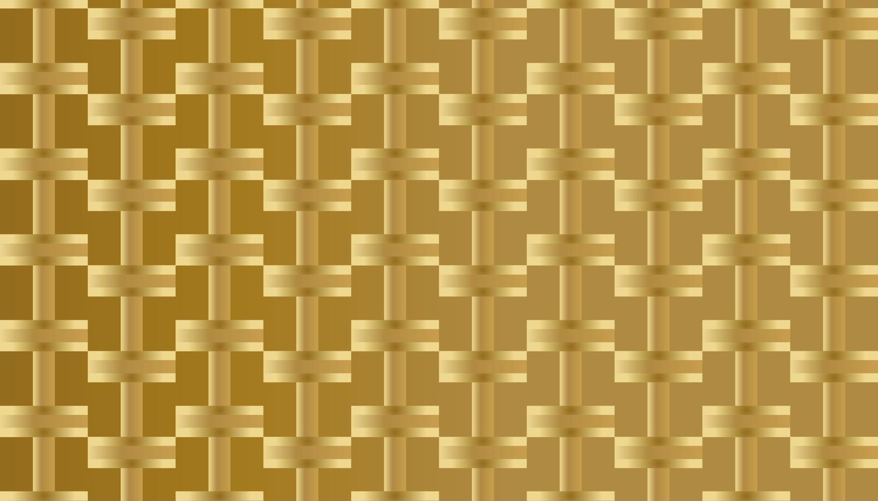 Vector background abstract plaited mats gold line