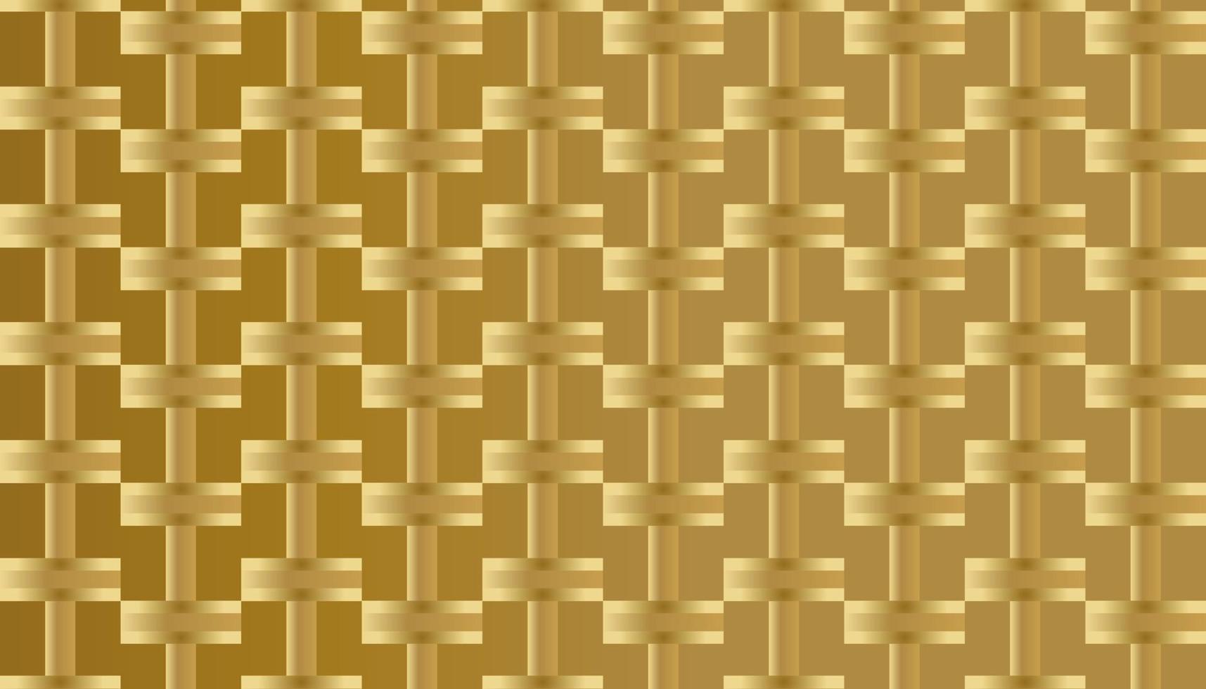 línea de oro de esteras trenzadas abstractas de fondo vectorial vector