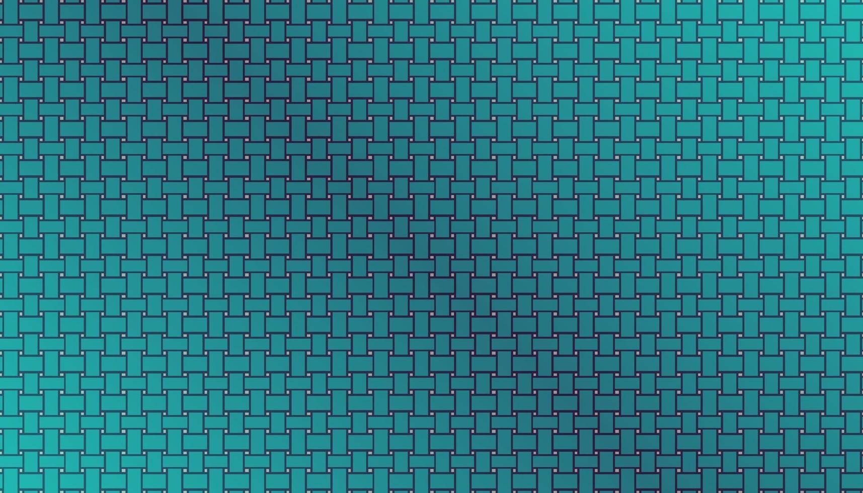 Vector background abstract pattern woven bamboo blue green