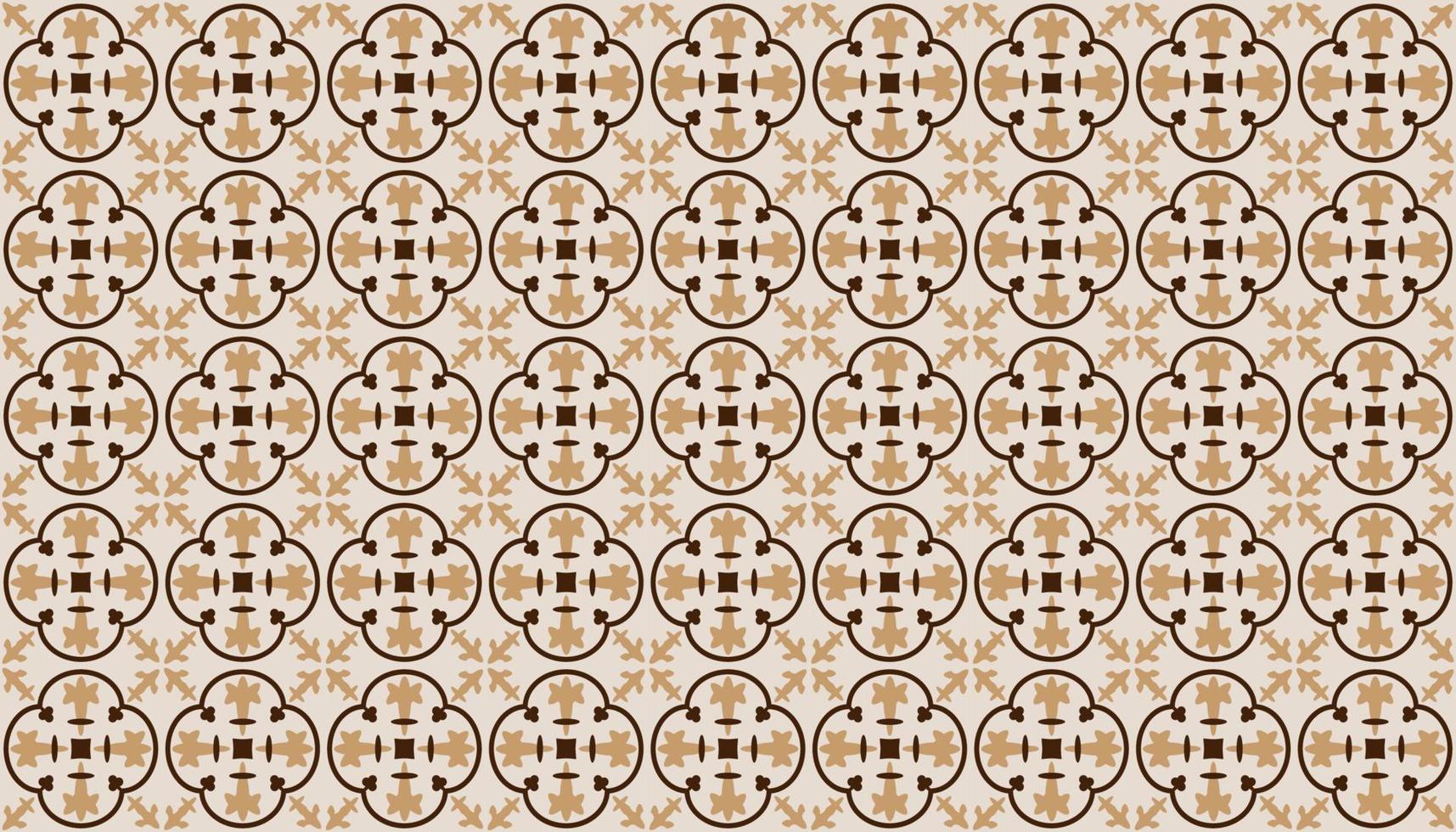 Vector background abstract repetition tile ornaments pattern brown