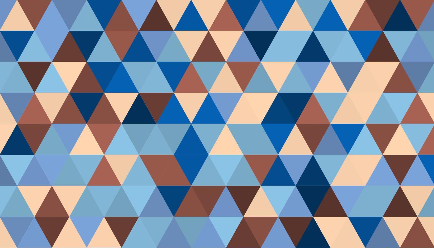 vector fondo abstracto patrón mezclar triángulo azul marrón