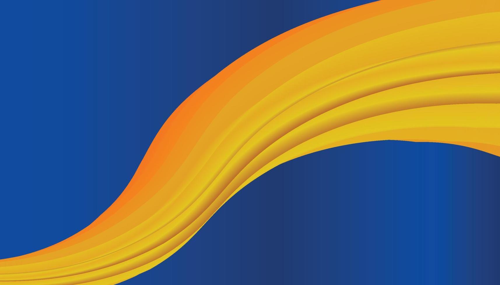 Vector background abstract yellow - blue  spiral curve