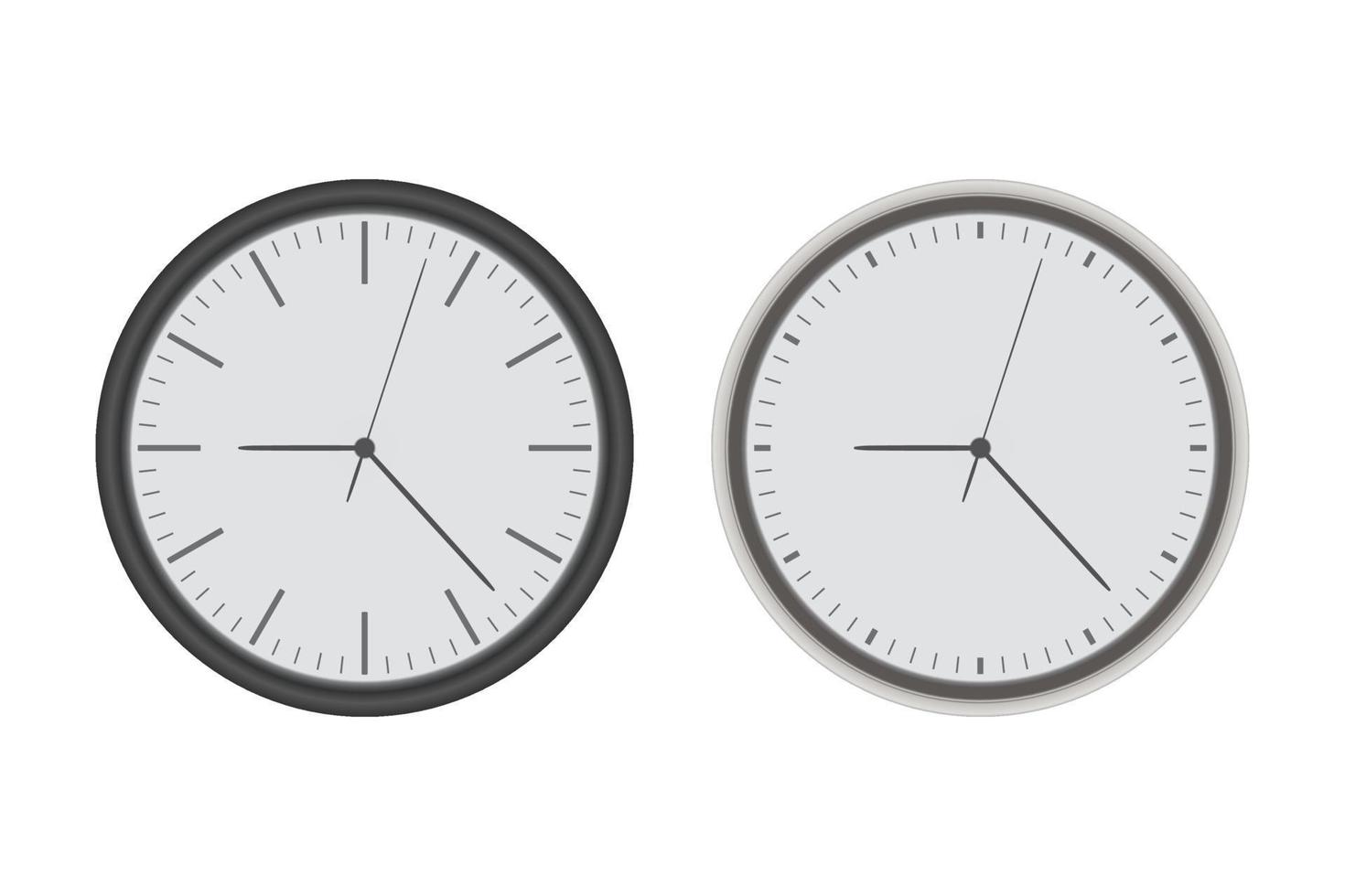 Realistic wall clock vector