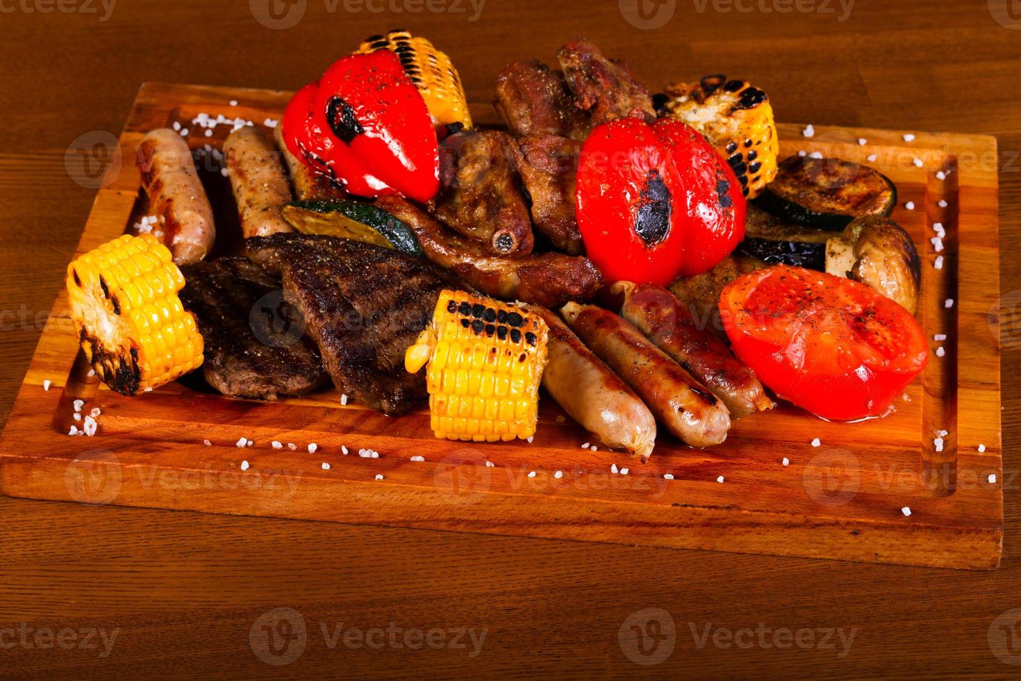 Grilled meat mix photo