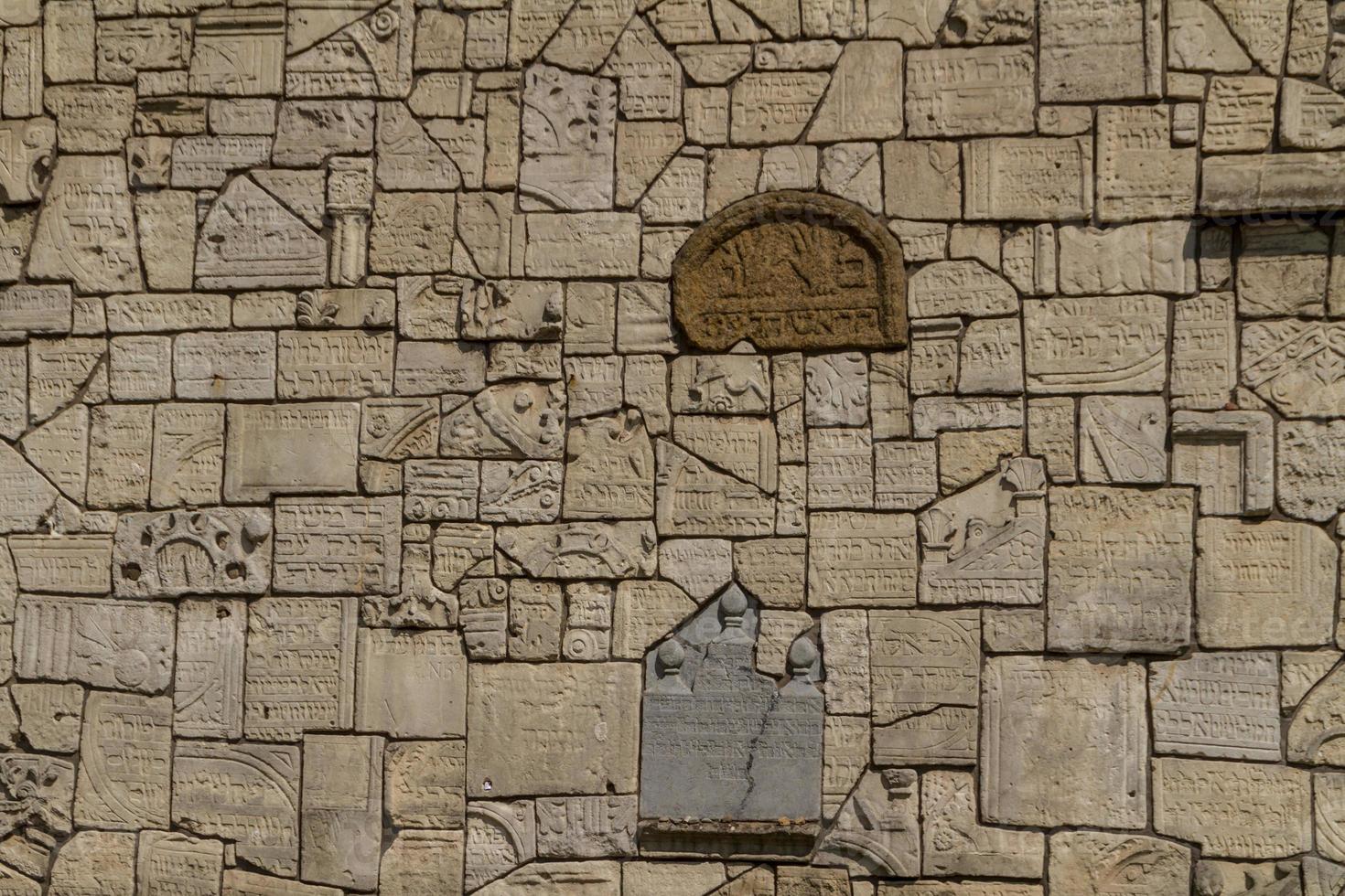 The Remuh Cemetery in Krakow, Poland, is a Jewish cemetery established in 1535. It is located beside the Remuh Synagogue photo