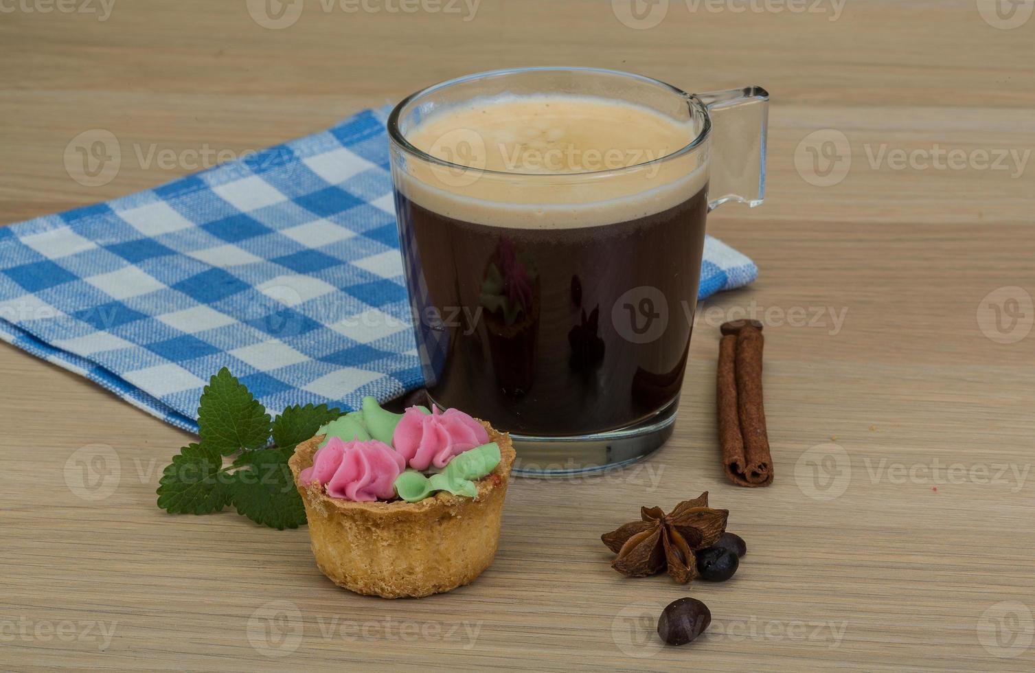 Coffee with pastry photo