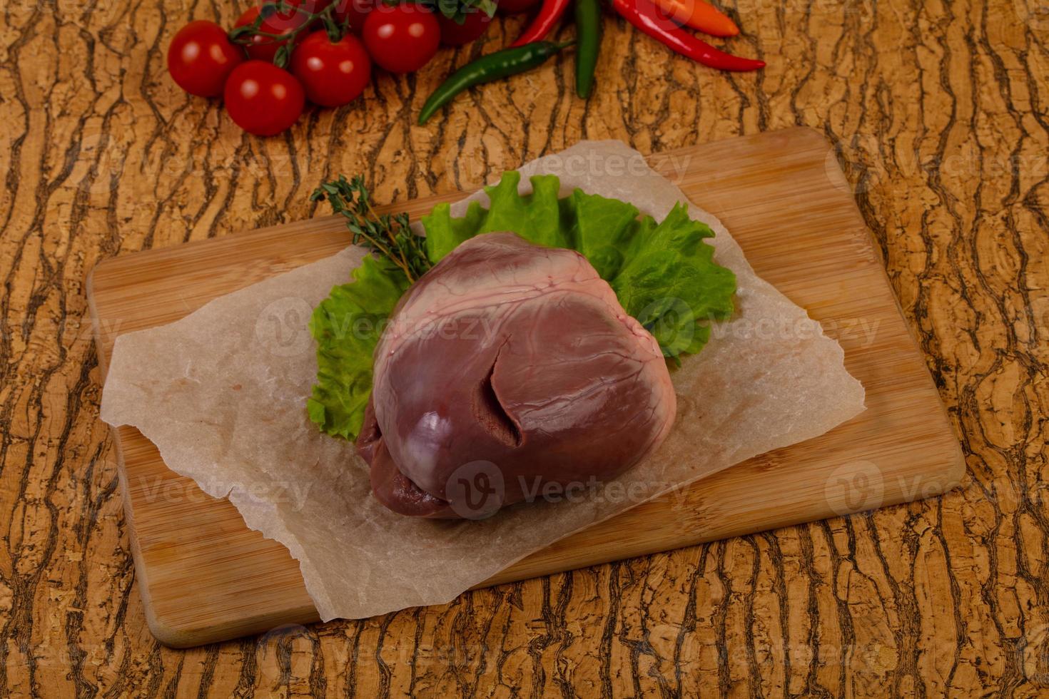 Raw pork heart 7840754 Stock Photo at Vecteezy