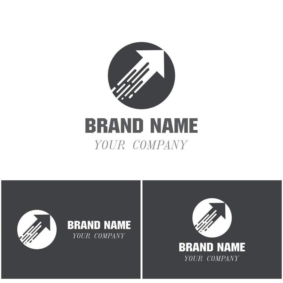 Arrow vector illustration icon Logo Template design