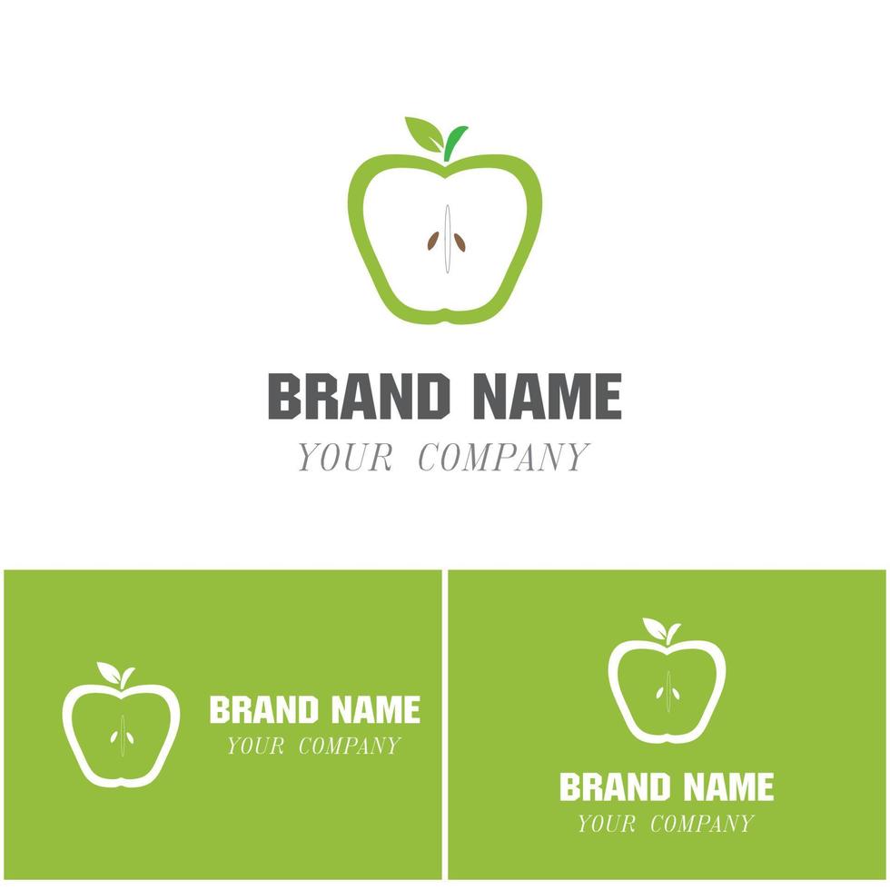 Apple vector illustration design icon logo template