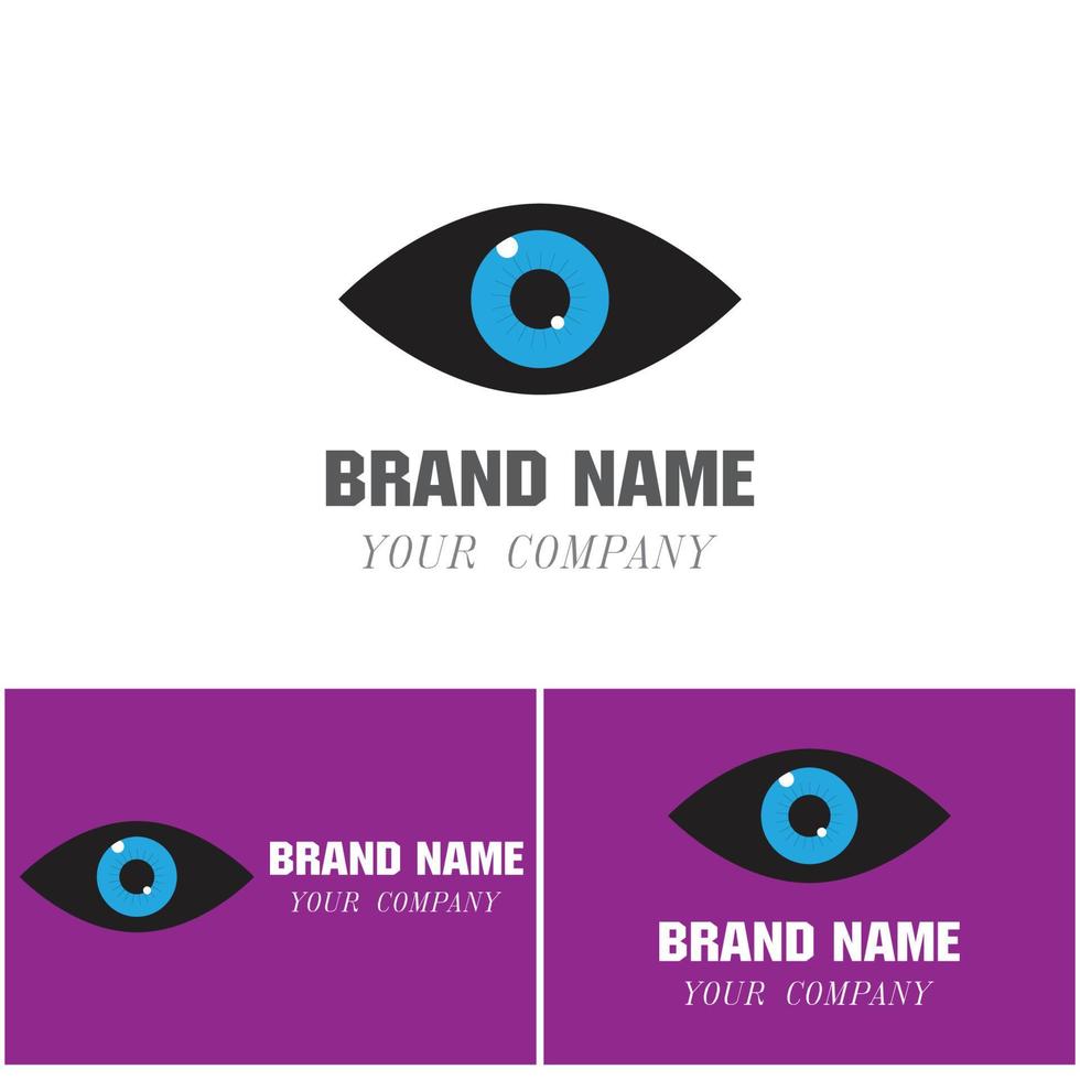 Branding Identity Corporate Eye Care vector logo design