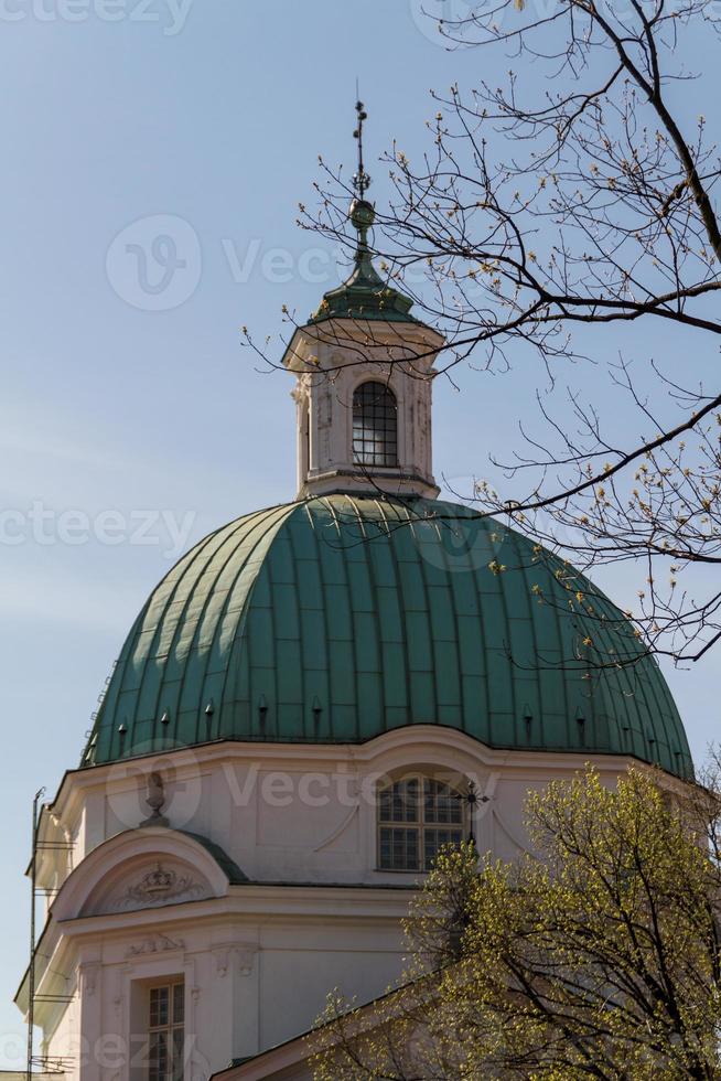 St. Kazimierz Church on New Town Square in Warsaw, Poland photo